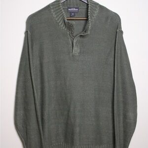 Woolrich Green Sweater Lightweight Knit